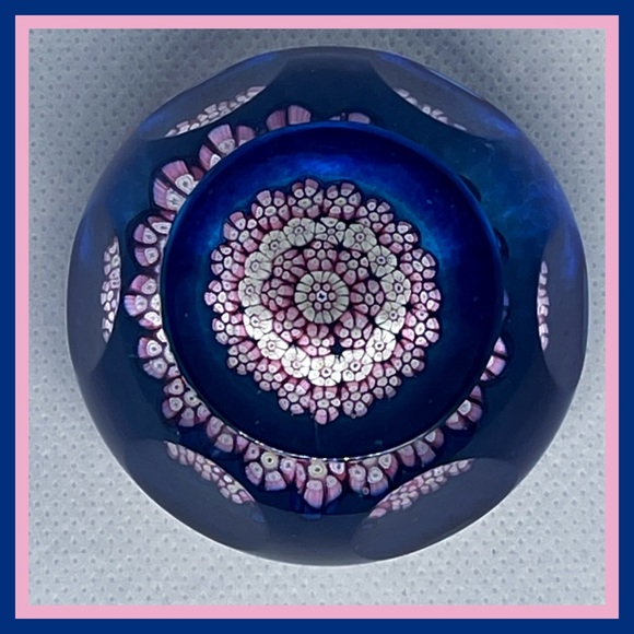VINTAGE MILLEFIORI GLASS PAPERWEIGHT